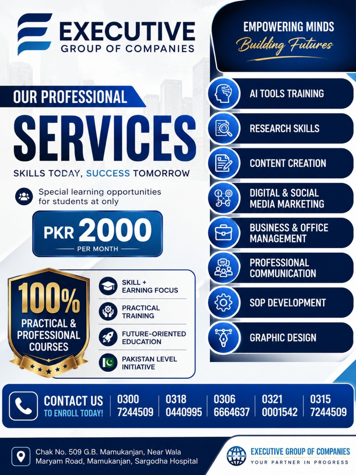 Skill Education Services Poster